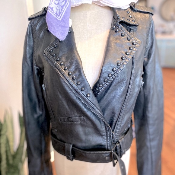 BlankNYC Synthetic Leather Biker Jacket - Picture 6 of 7